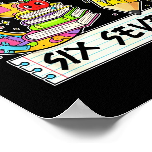 Funny 67th Day Of School, Vibes Funny Six Seven 67 Poster (Ecke)