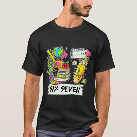 Funny 67th Day Of School, Vibes Funny Six Seven 67 T-Shirt (Vorderseite)