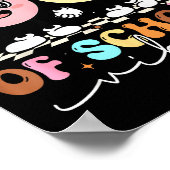 Funny 67th Day Of School Vibes Smile Face Boy Girl Poster (Ecke)