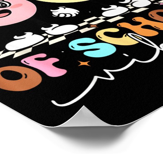 Funny 67th Day Of School Vibes Smile Face Boy Girl Poster (Ecke)