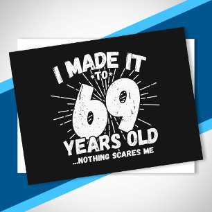 Funny 69. Geburtstag Zitat sarkastisch 69 Jahre al Postkarte