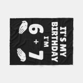 Funny 6 7 13th Birthday - 13th Birthday Six Seven Fleecedecke (Vorderseite (Horizontal))