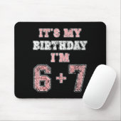 Funny 6 7 13th Birthday Six Seven Teenager 13 Year Mousepad (Mit Mouse)
