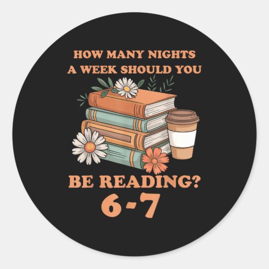 Funny 6-7 Englieacher 67 Meme Reading  Runder Aufkleber (Vorderseite)