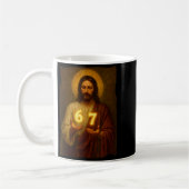 Funny 6 7 Jesus. Absurd Six Seven Meme, Weird Teen Kaffeetasse (Links)