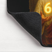 Funny 6 7 Jesus. Absurd Six Seven Meme, Weird Teen Mousepad (Ecke)