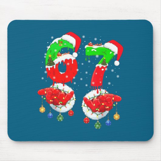 Funny 6 7 Meme 67 Gen Alpha 6 7 Hands Family Kids  Mousepad (Vorne)