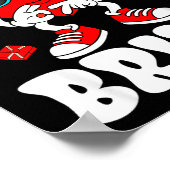 Funny 6 7 Meme 67 Six Seven Bruh Valentine Heart M Poster (Ecke)