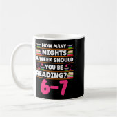 Funny 6 7 Meme Book Lover Teachers Bookish Men Wom Kaffeetasse (Links)