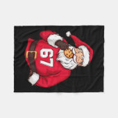 Funny 6 7 Meme Brainrot Santa Claus For Boys Kids Fleecedecke (Vorderseite (Horizontal))