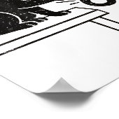 Funny 6 7 Meme Cat Knocking Off 67  Poster (Ecke)