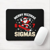 Funny 6-7 Meme Christmas Nice Naughty 67 Slang Tre Mousepad (Mit Mouse)