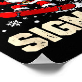 Funny 6-7 Meme Christmas Nice Naughty 67 Slang Tre Poster (Ecke)