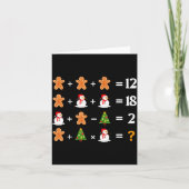 Funny 6 7 Meme Christmas Order Of Operations Math Karte (Vorderseite)