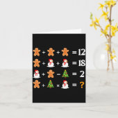 Funny 6 7 Meme Christmas Order Of Operations Math Karte (Gelbe Blume)