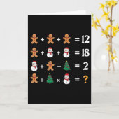 Funny 6 7 Meme Christmas Order Of Operations Math  Karte (Gelbe Blume)