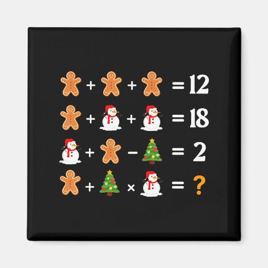 Funny 6 7 Meme Christmas Order Of Operations Math Magnet (Vorne)