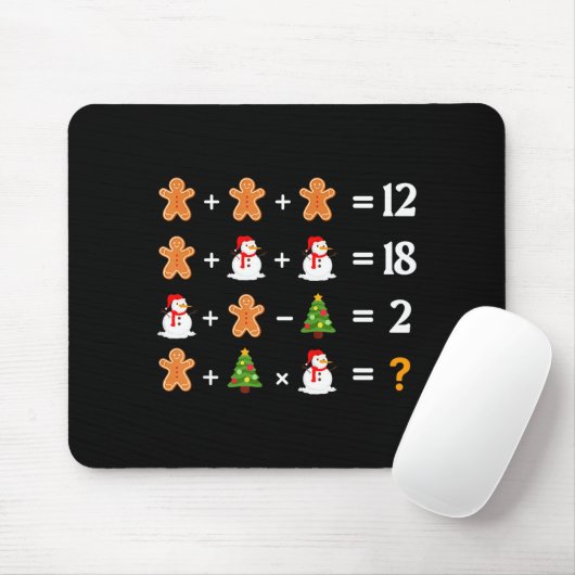 Funny 6 7 Meme Christmas Order Of Operations Math  Mousepad (Mit Mouse)