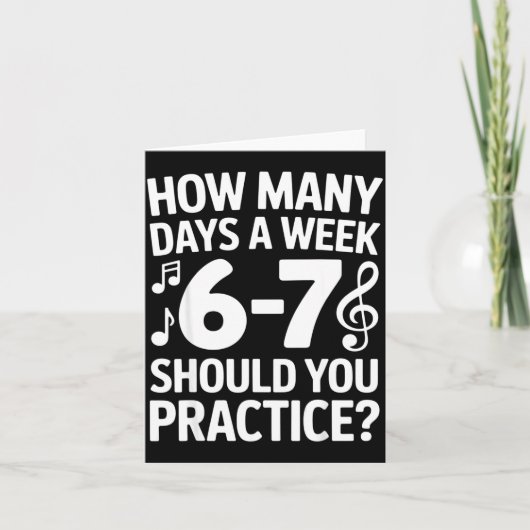 Funny 6 7 Meme Music Students Six Seven Outfit Mus Karte (Vorderseite)