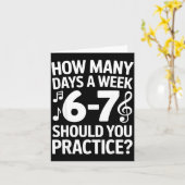 Funny 6 7 Meme Music Students Six Seven Outfit Mus Karte (Gelbe Blume)