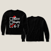 Funny 6-7 Meme Nice Naughty 67 Christmas Brain Rot (Design Vorder- & Rückseite)