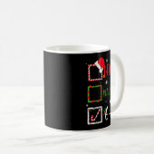 Funny 6-7 Meme Nice Naughty 67 Christmas Brain Rot Kaffeetasse (VorderseiteRechts)
