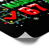 Funny 6-7 Meme Nice Naughty 67 Christmas Brain Rot Poster (Ecke)