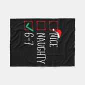 Funny 6-7 Meme Nice Naughty 67 Christmas Six Seven Fleecedecke (Vorderseite (Horizontal))