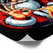 Funny 6 7 Meme Santa Christmas Men And Boys  Poster (Ecke)