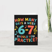 Funny 6 7 Meme Six Seven For Music Teacher Karte (Vorderseite)