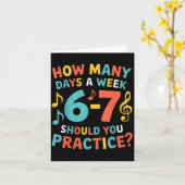 Funny 6 7 Meme Six Seven For Music Teacher Karte (Gelbe Blume)