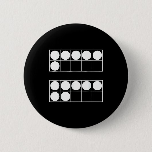 Funny 6 7 Number Math Teachers Students Six Seven  Button (Vorderseite)