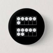 Funny 6 7 Number Math Teachers Students Six Seven  Button (Vorderseite)