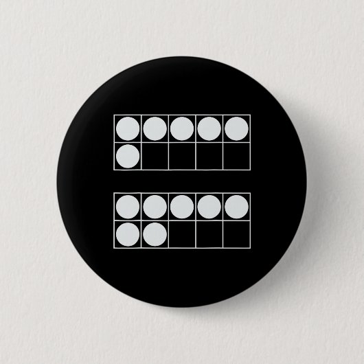 Funny 6 7 Number Math Teachers Students Six Seven  Button (Vorderseite)