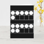 Funny 6 7 Number Math Teachers Students Six Seven Karte (Gelbe Blume)