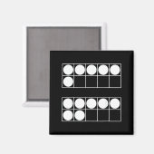 Funny 6 7 Number Math Teachers Students Six Seven  Magnet (Vorderseite/Rückseite)