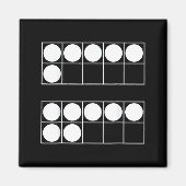 Funny 6 7 Number Math Teachers Students Six Seven  Magnet (Vorne)