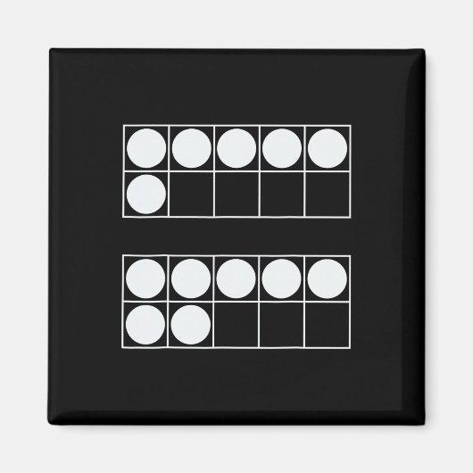 Funny 6 7 Number Math Teachers Students Six Seven Magnet (Vorne)