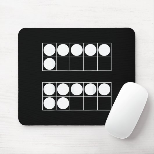 Funny 6 7 Number Math Teachers Students Six Seven Mousepad (Mit Mouse)