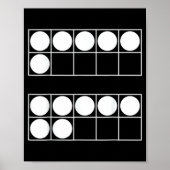 Funny 6 7 Number Math Teachers Students Six Seven Poster (Vorne)