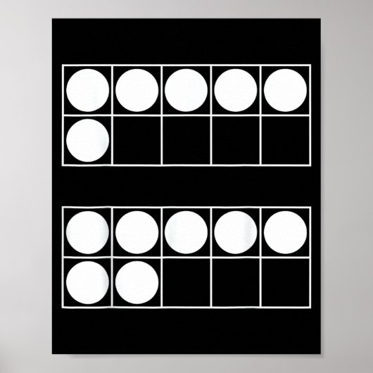 Funny 6 7 Number Math Teachers Students Six Seven Poster (Vorne)