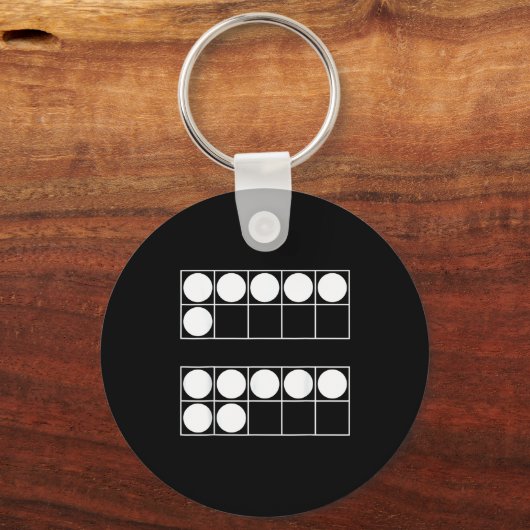 Funny 6 7 Number Math Teachers Students Six Seven Schlüsselanhänger (Vorderseite)