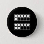 Funny 6 7 Number Teachers Students Six Seven Meme  Button (Vorderseite)