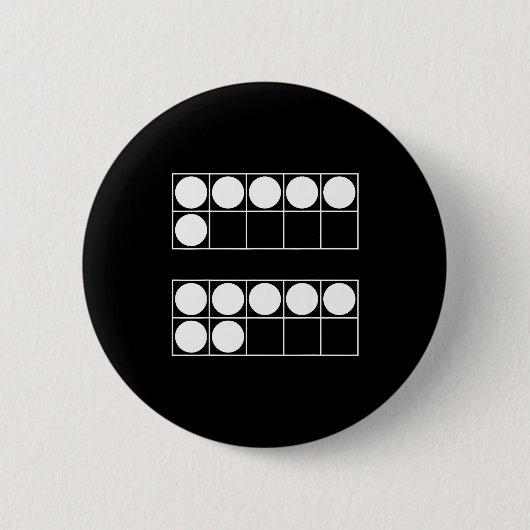 Funny 6 7 Number Teachers Students Six Seven Meme  Button (Vorderseite)