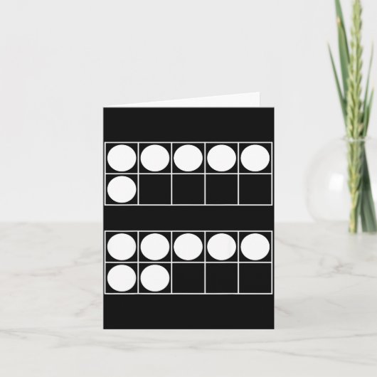 Funny 6 7 Number Teachers Students Six Seven Meme  Karte (Vorderseite)