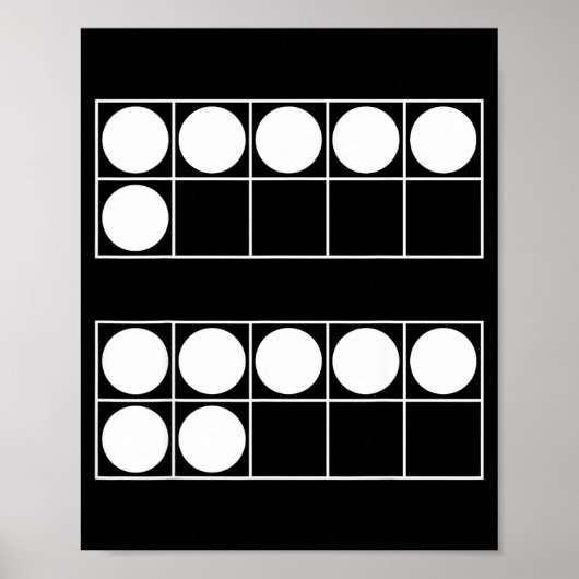 Funny 6 7 Number Teachers Students Six Seven Meme  Poster (Vorne)