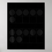 Funny 6 7 Number Teachers Students Six Seven Meme  Poster (Vorne)