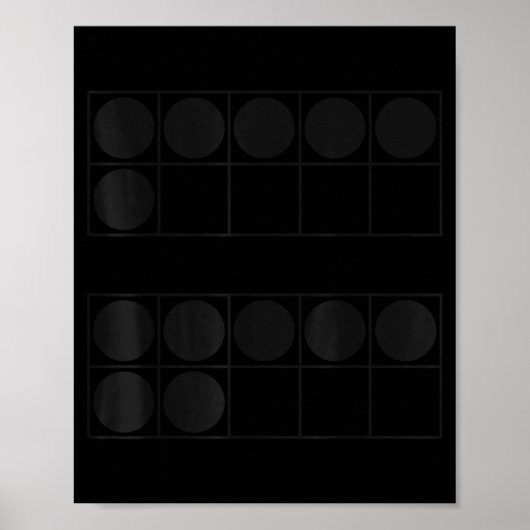 Funny 6 7 Number Teachers Students Six Seven Meme  Poster (Vorne)