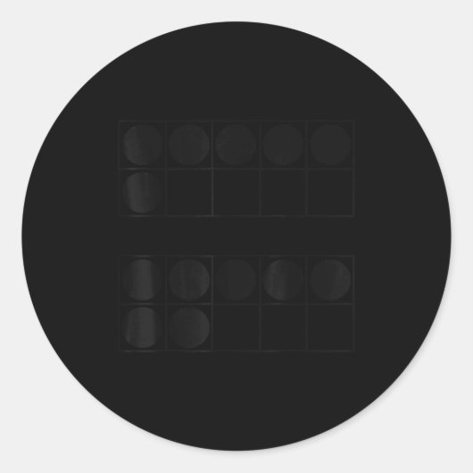 Funny 6 7 Number Teachers Students Six Seven Meme  Runder Aufkleber (Vorderseite)