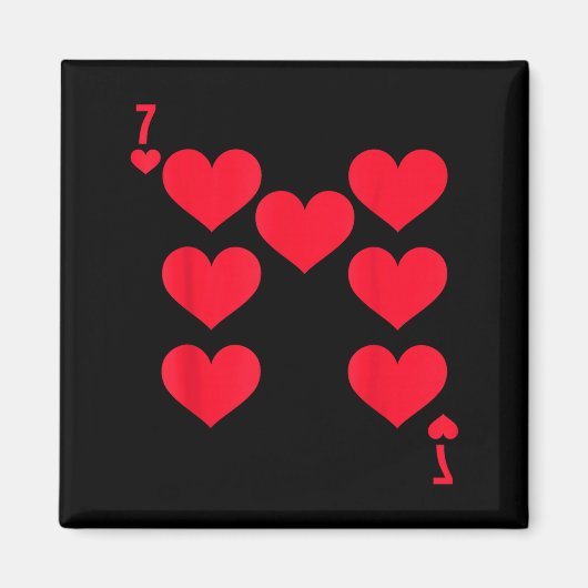 Funny 6 7 Of Hearts Matching 67 Meme Couple Valent Magnet (Vorne)